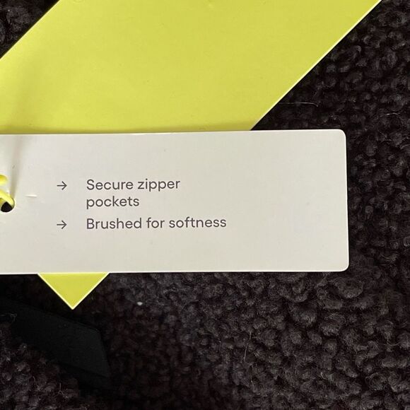 all in motion sherpa full zip black/gray jacket - Picture 3 of 7